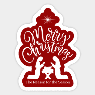 Merry Christmas The Reason for the Season Sticker